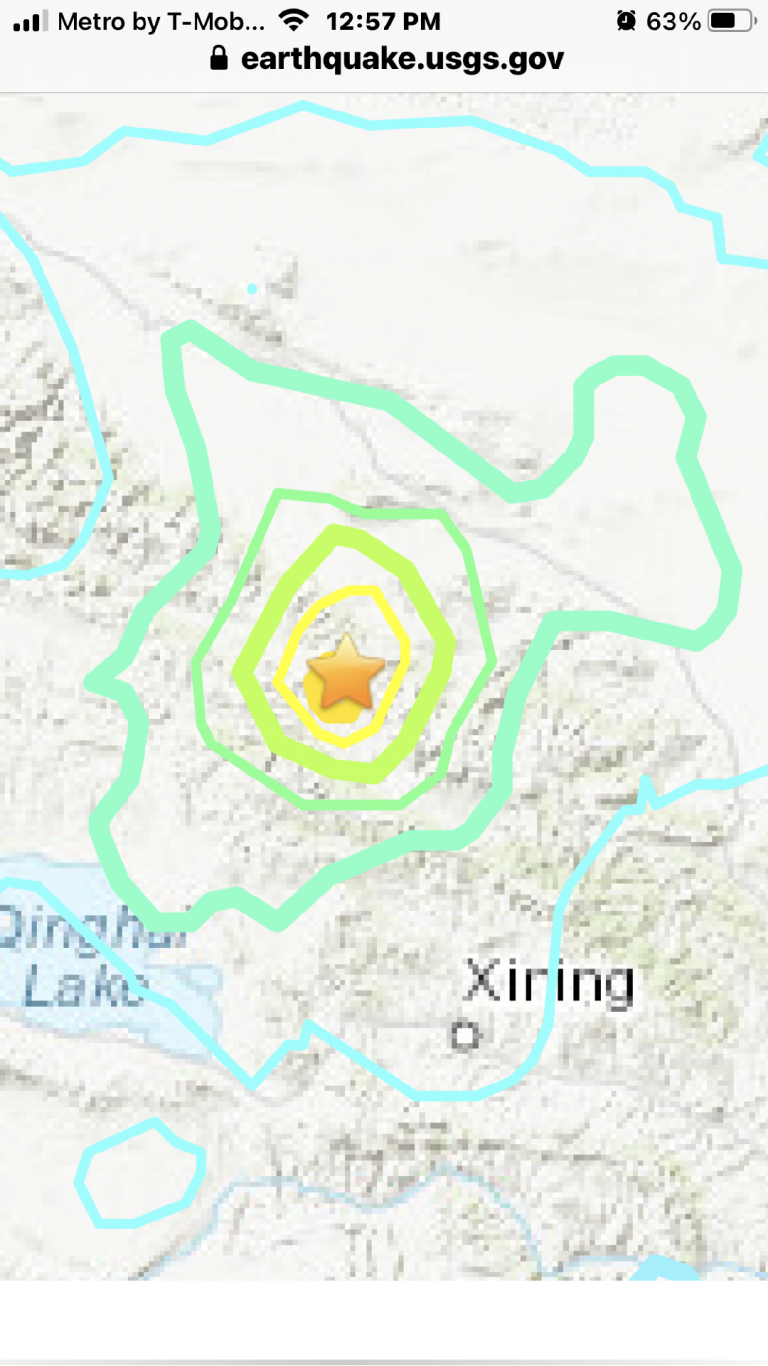 Terremoto / Sismo / Temblor De Tierra en China Magnitud 6.6