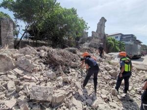 Imagen de los daños del terremoto en Filipinas. EFE/EPA/Bureau of Fire Protection (BFP)  Fuente: The Epoch Times en español