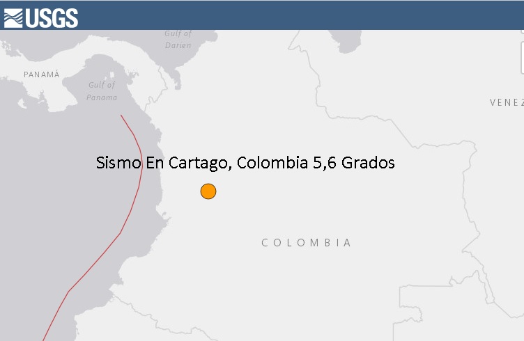 ( Video ) Gran terremoto de magnitud 5,6 sacude a Cartago, Colombia, hasta ahora no se reportan daños ni heridos importantes